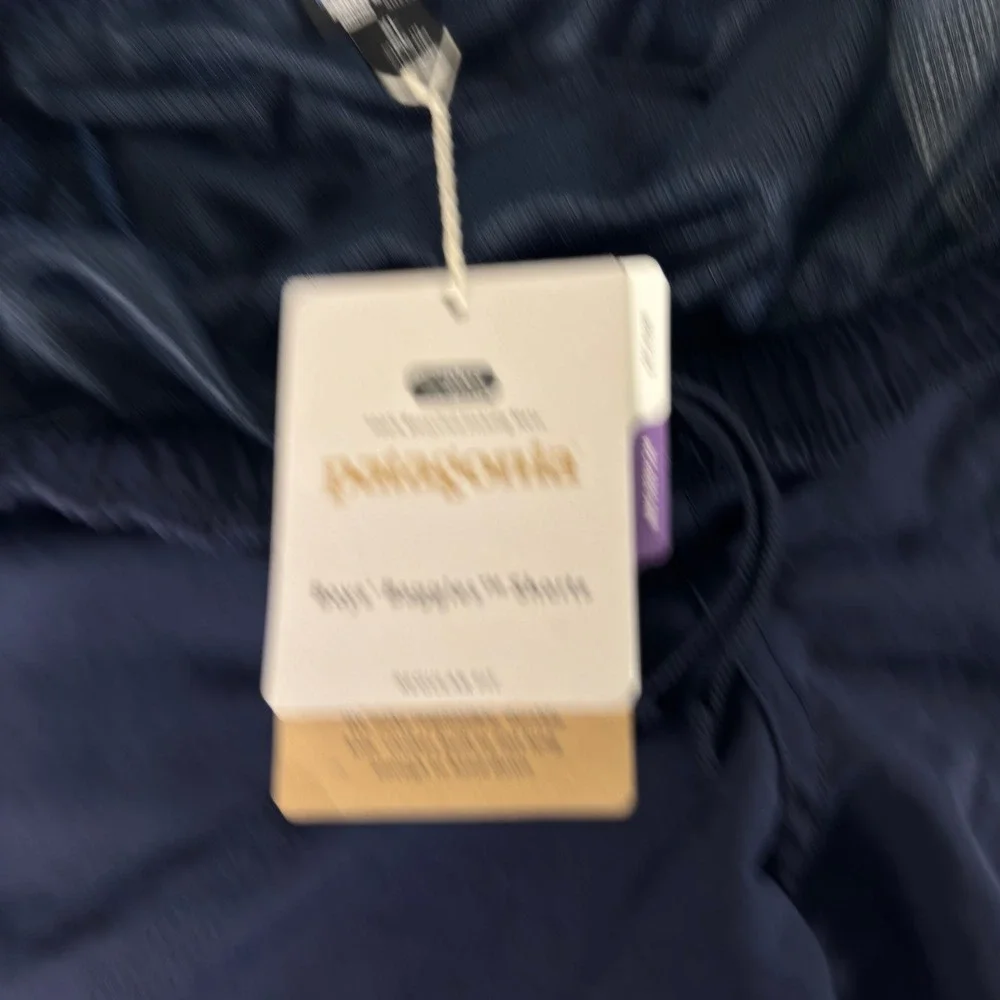 New Patagonia Boys Baggies Shorts Navy Blue Recycled Nylon Swim Trunks XL‎ 14